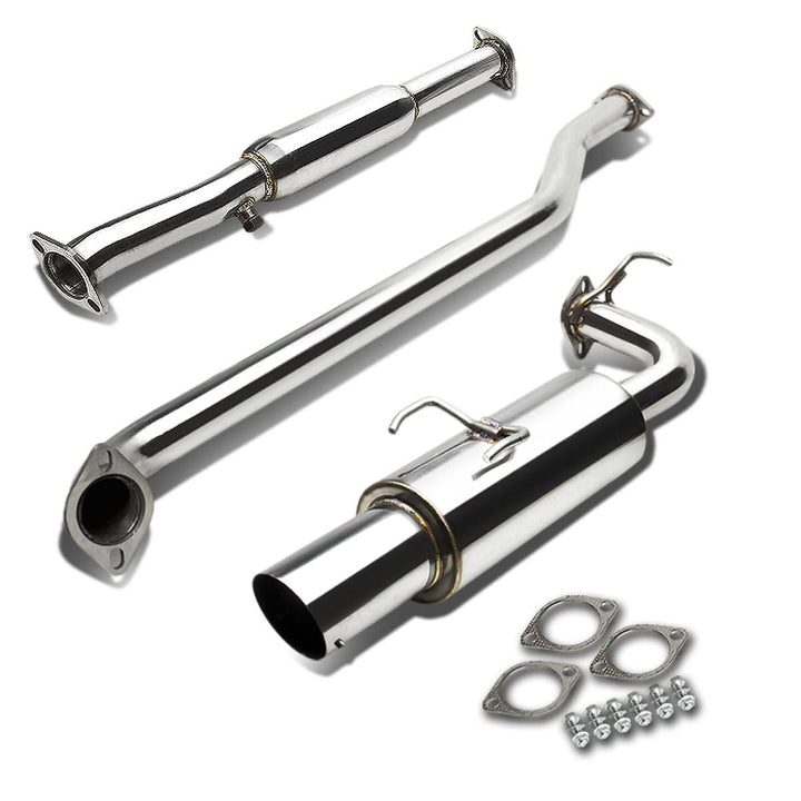 93-97 Toyota Corolla Single Tip Catback Exhaust Stainless Steel
