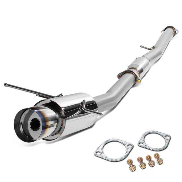 2002-2007 Subaru WRX STI Catback Exhaust Single Burnt Tip Stainless Steel