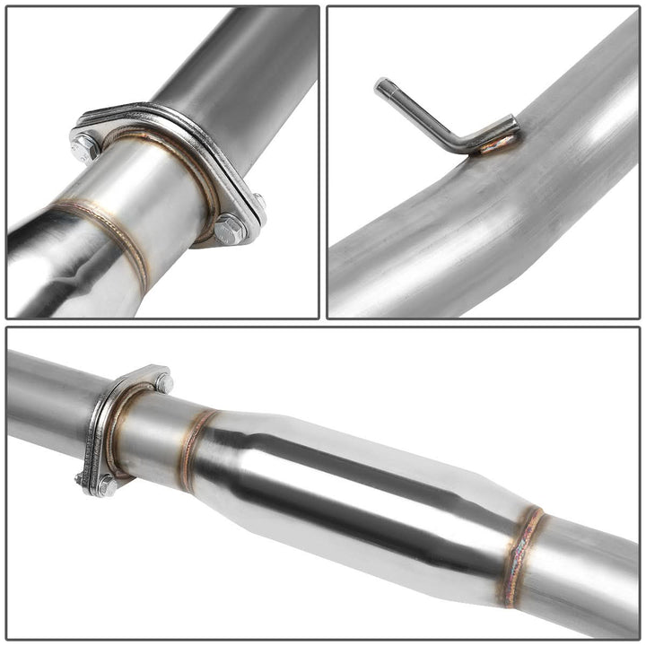 2002-2007 Subaru WRX STI Catback Exhaust Single Burnt Tip Stainless Steel