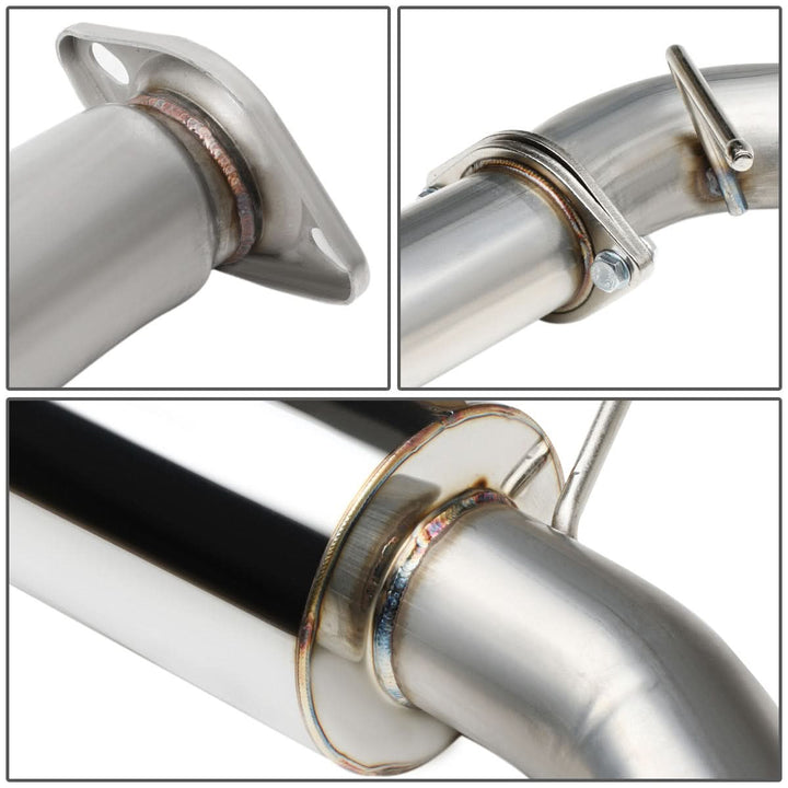 2015-2017 Subaru WRX STI Single Tip Catback Exhaust - Stainless Steel