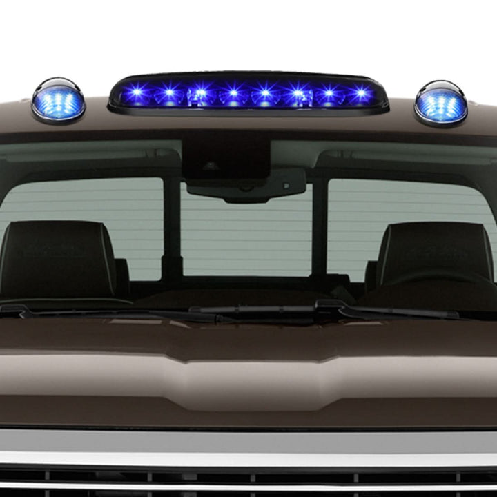 02-07 Chevrolet Silverado / GMC Sierra Black Housing Blue LED Cab Light