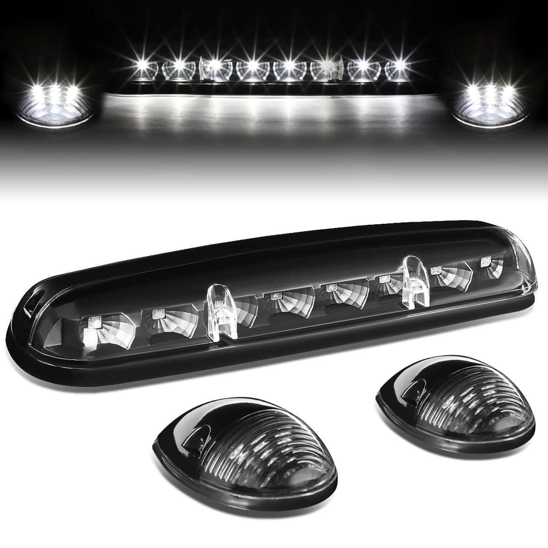 2002-2007 Chevrolet Silverado / GMC Sierra Cab Light - Black Housing / White LED