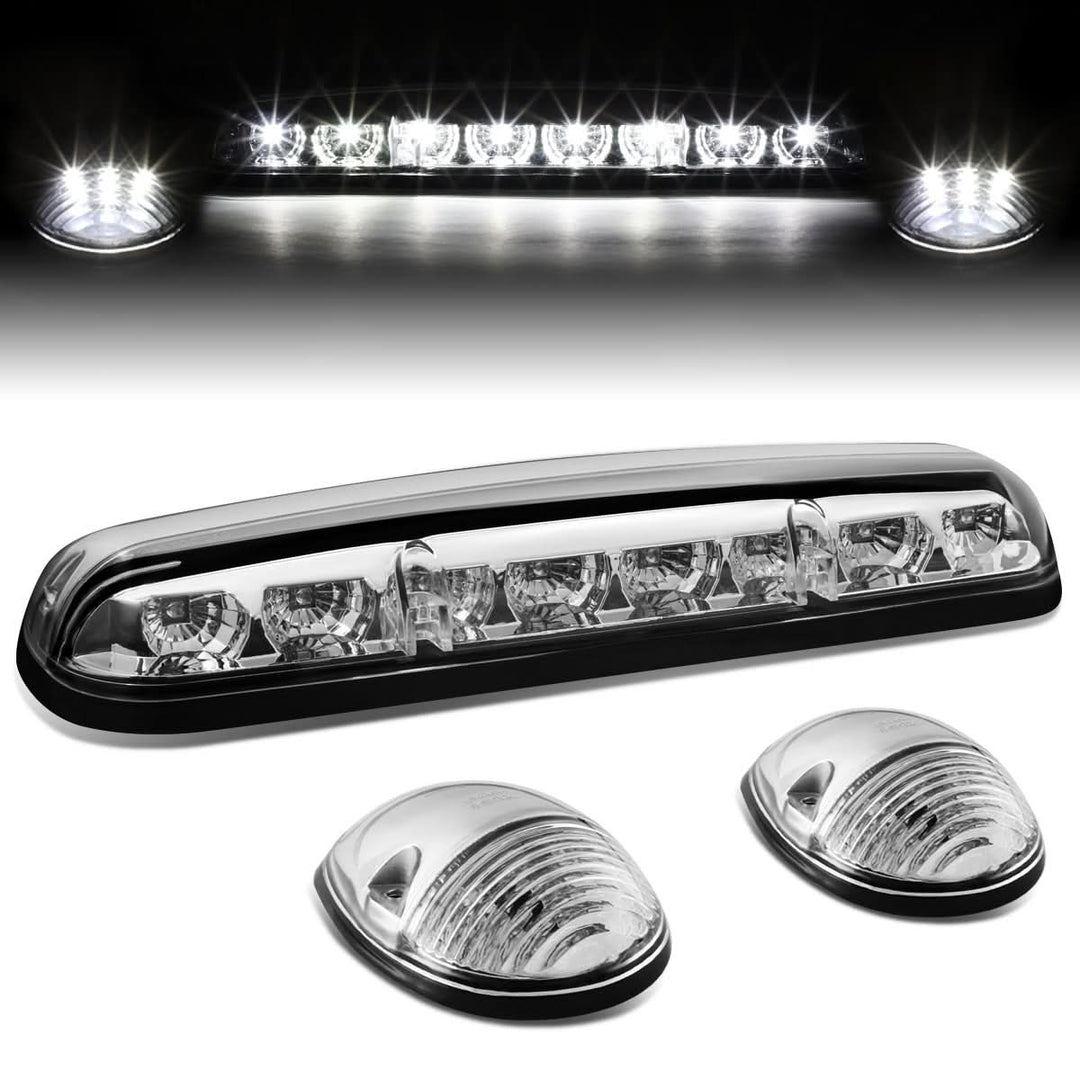 02-07 Chevy Silverado / GMC Sierra Cab Light - Chrome Housing White LED