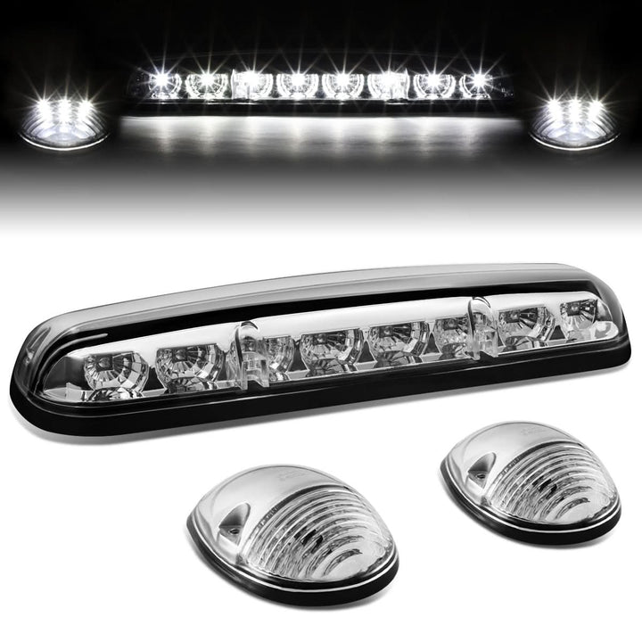 02-07 Chevy Silverado / GMC Sierra Cab Light - Chrome Housing White LED