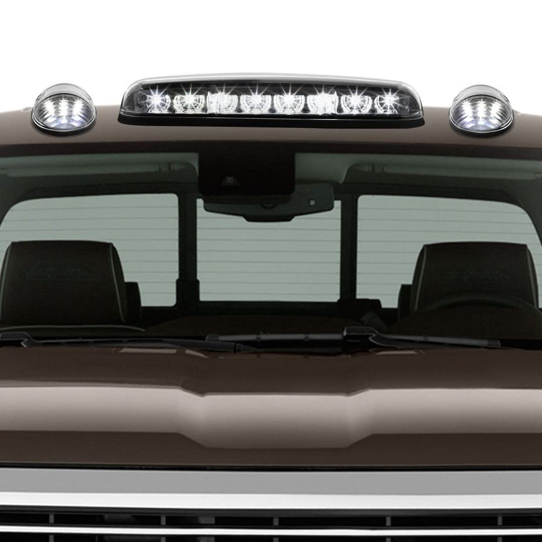 02-07 Chevy Silverado / GMC Sierra Cab Light - Chrome Housing White LED