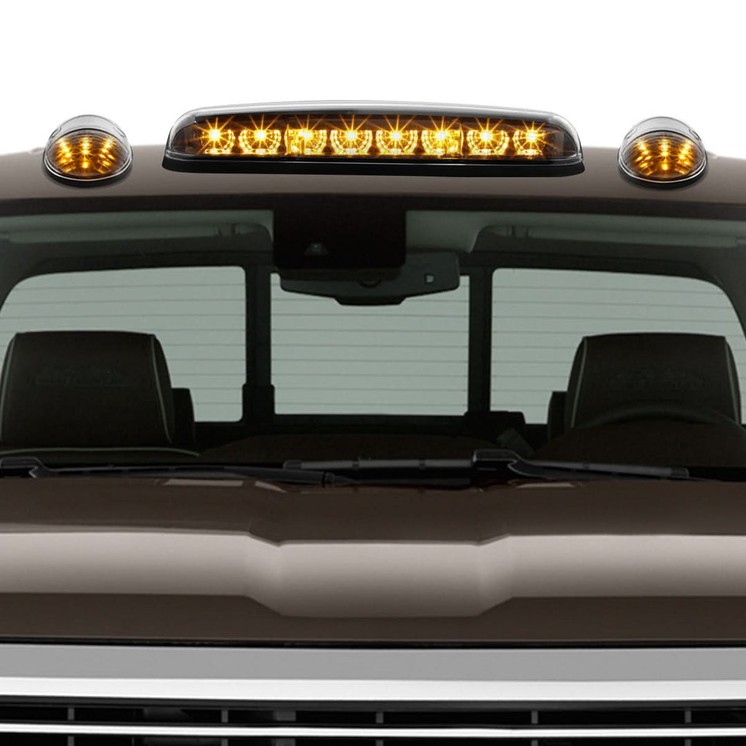 02-07 Chevrolet Silverado / GMC Sierra Chrome Housing Amber LED Cab Light
