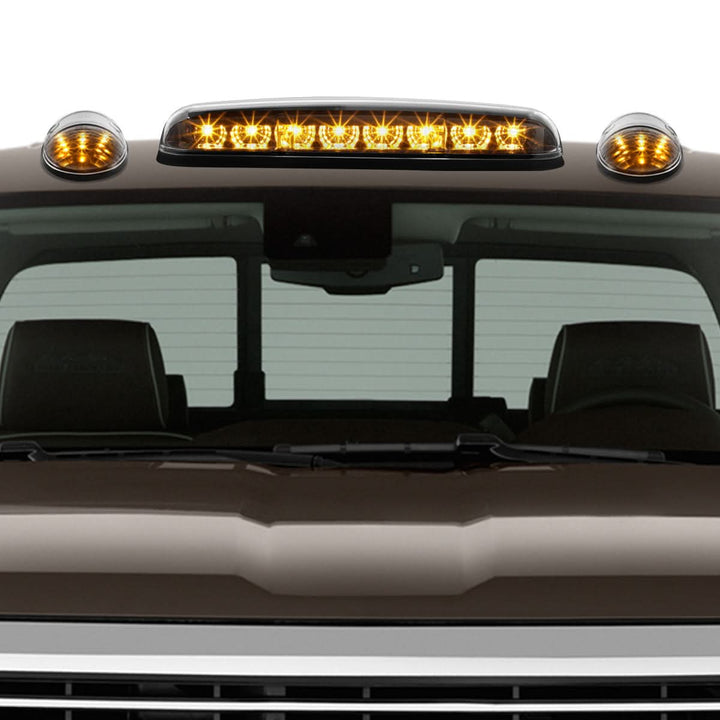 02-07 Chevrolet Silverado / GMC Sierra Chrome Housing Amber LED Cab Light