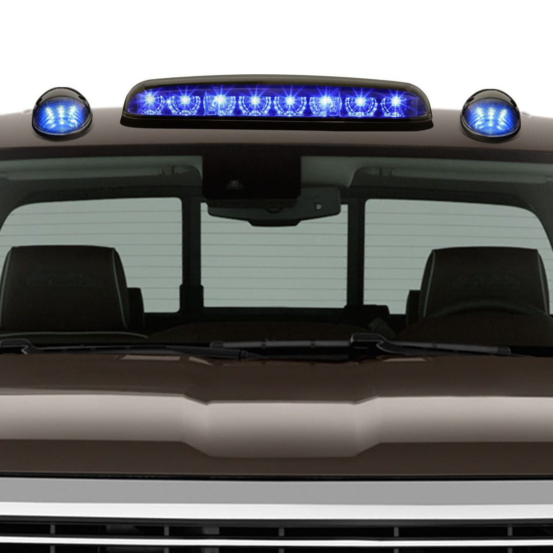 02-07 Chevrolet Silverado / GMC Sierra Smoke Housing Blue LED Cab Light