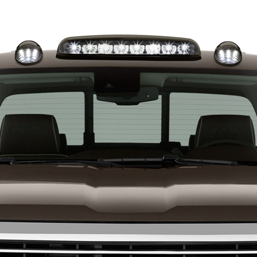 02-07 Chevrolet Silverado / GMC Sierra Smoke Cab Lights White LED