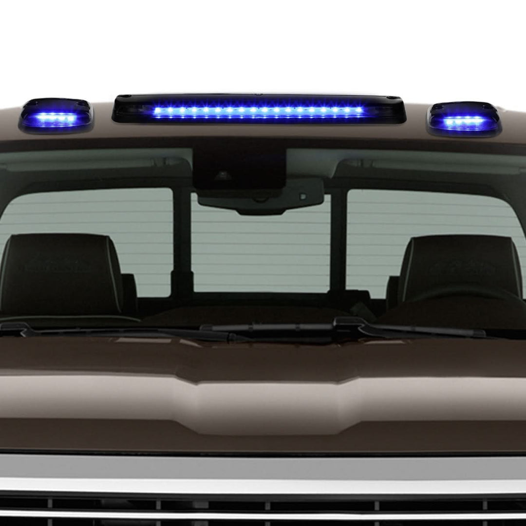 2007-2014 Chevrolet Silverado / GMC Sierra Cab Light - Black Housing Blue LED