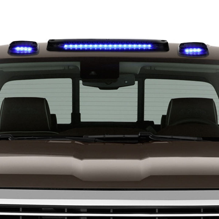 2007-2014 Chevrolet Silverado / GMC Sierra Cab Light - Black Housing Blue LED