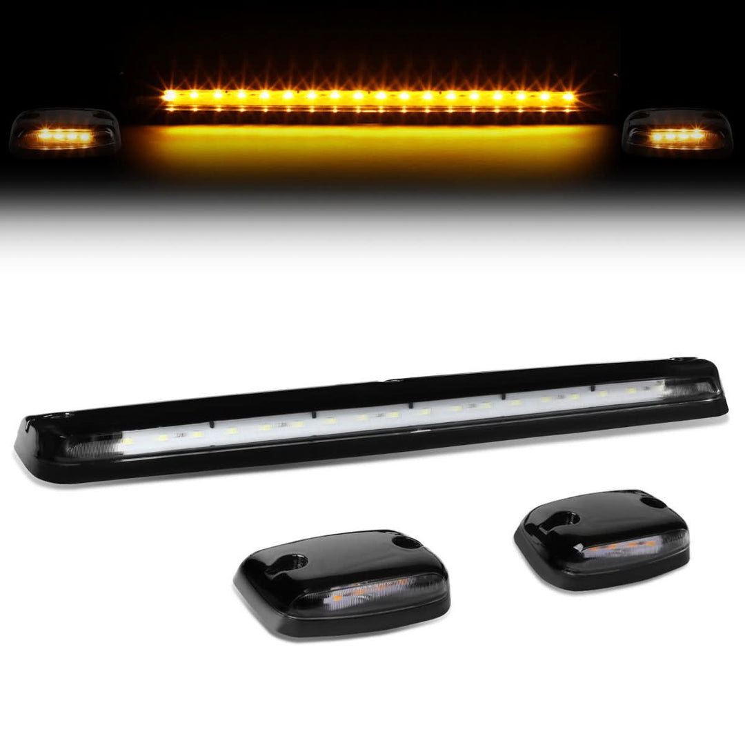 07-14 Chevrolet Silverado / GMC Sierra Cab Light - Black Housing / Amber LED