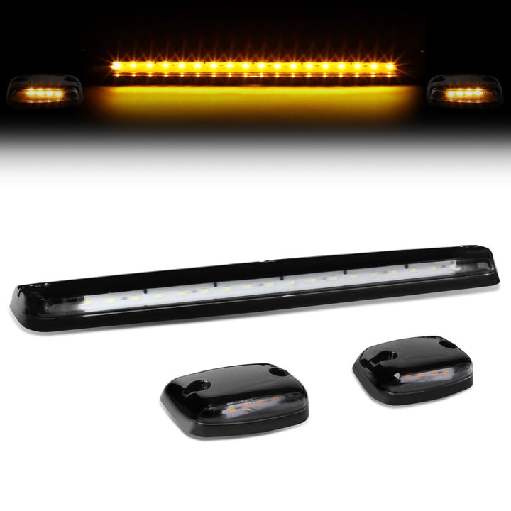07-14 Chevrolet Silverado / GMC Sierra Cab Light - Black Housing / Amber LED