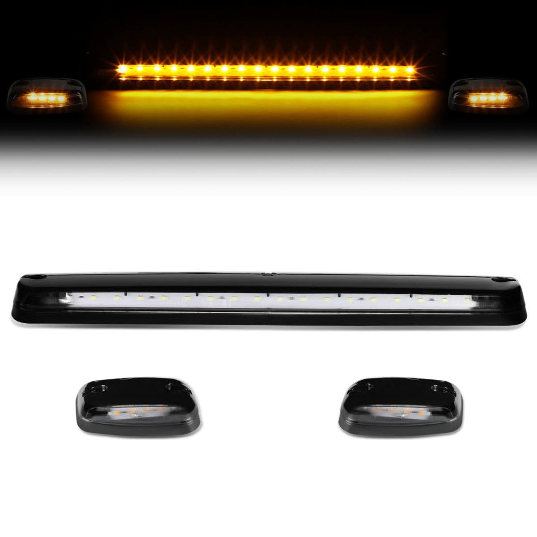 07-14 Chevrolet Silverado / GMC Sierra Cab Light - Black Housing / Amber LED