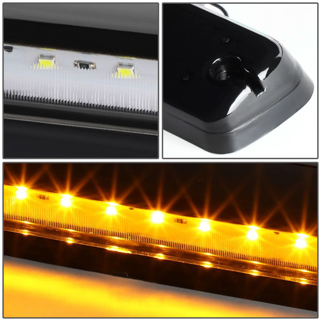 07-14 Chevrolet Silverado / GMC Sierra Cab Light - Black Housing / Amber LED