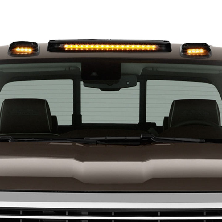 07-14 Chevrolet Silverado / GMC Sierra Cab Light - Black Housing / Amber LED
