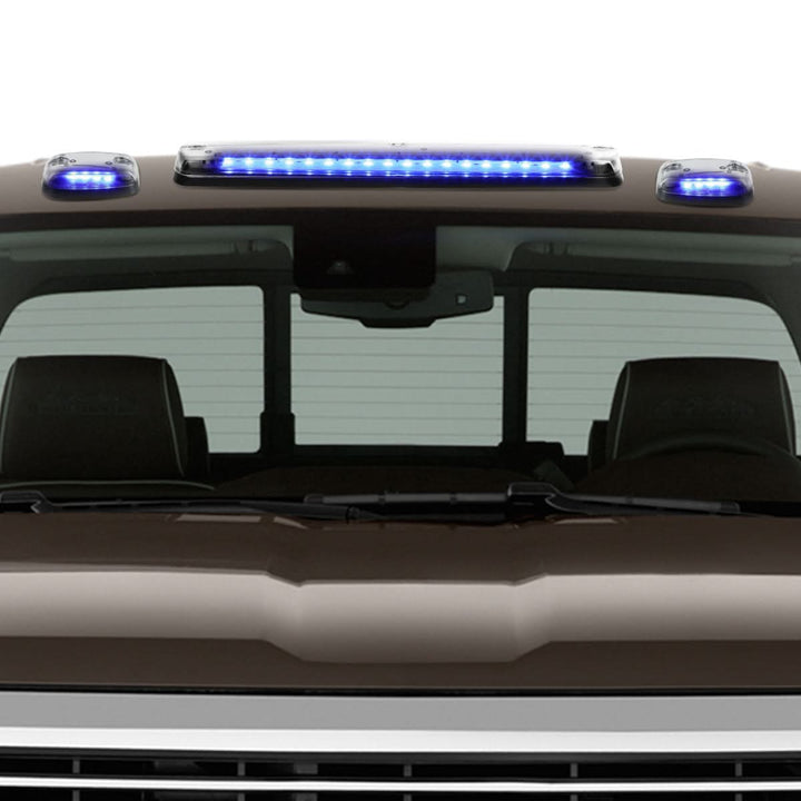 07-14 Chevrolet Silverado / GMC Sierra Chrome Housing Blue LED Cab Light
