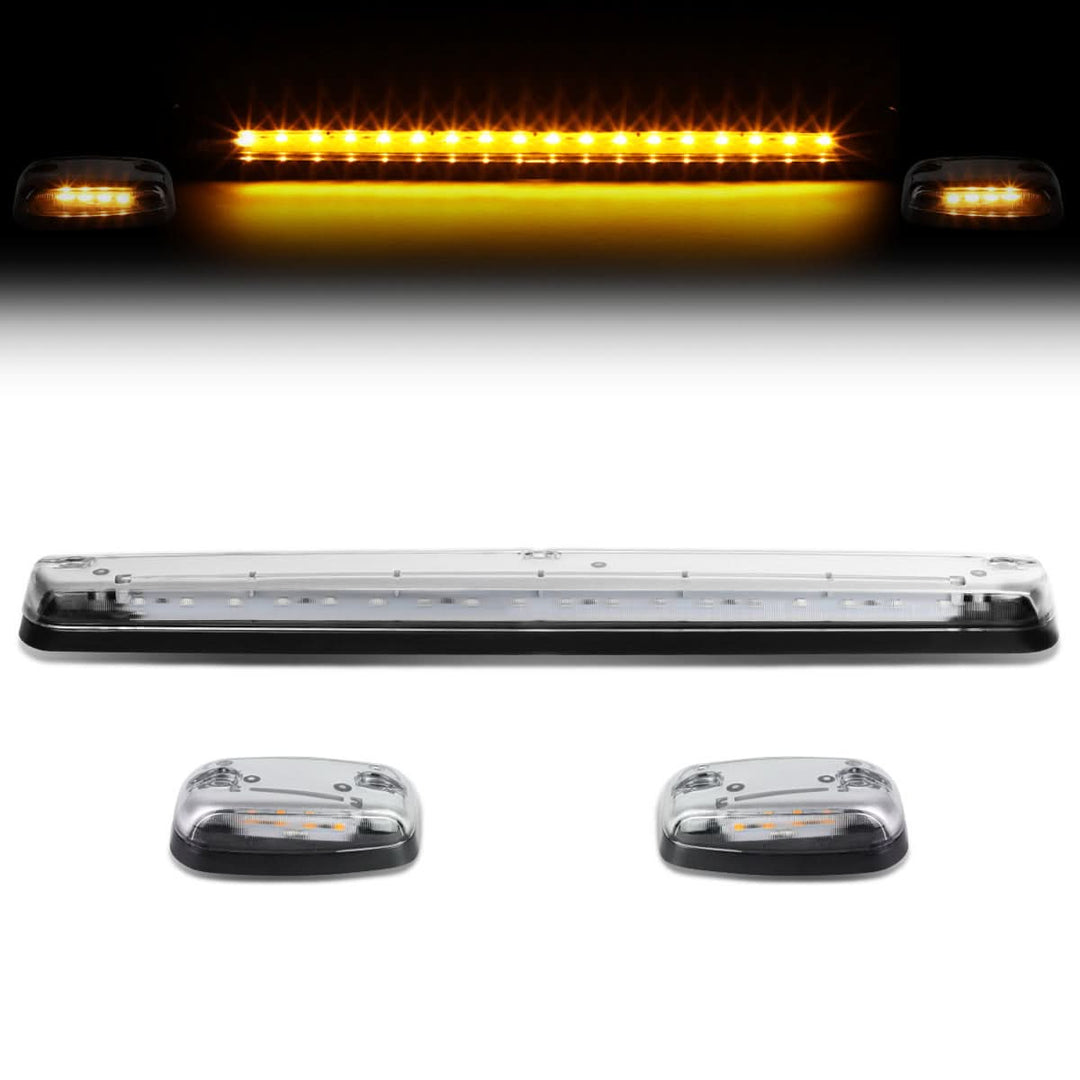 2007-2014 Chevrolet Silverado / GMC Sierra Chrome Amber LED Cab Light