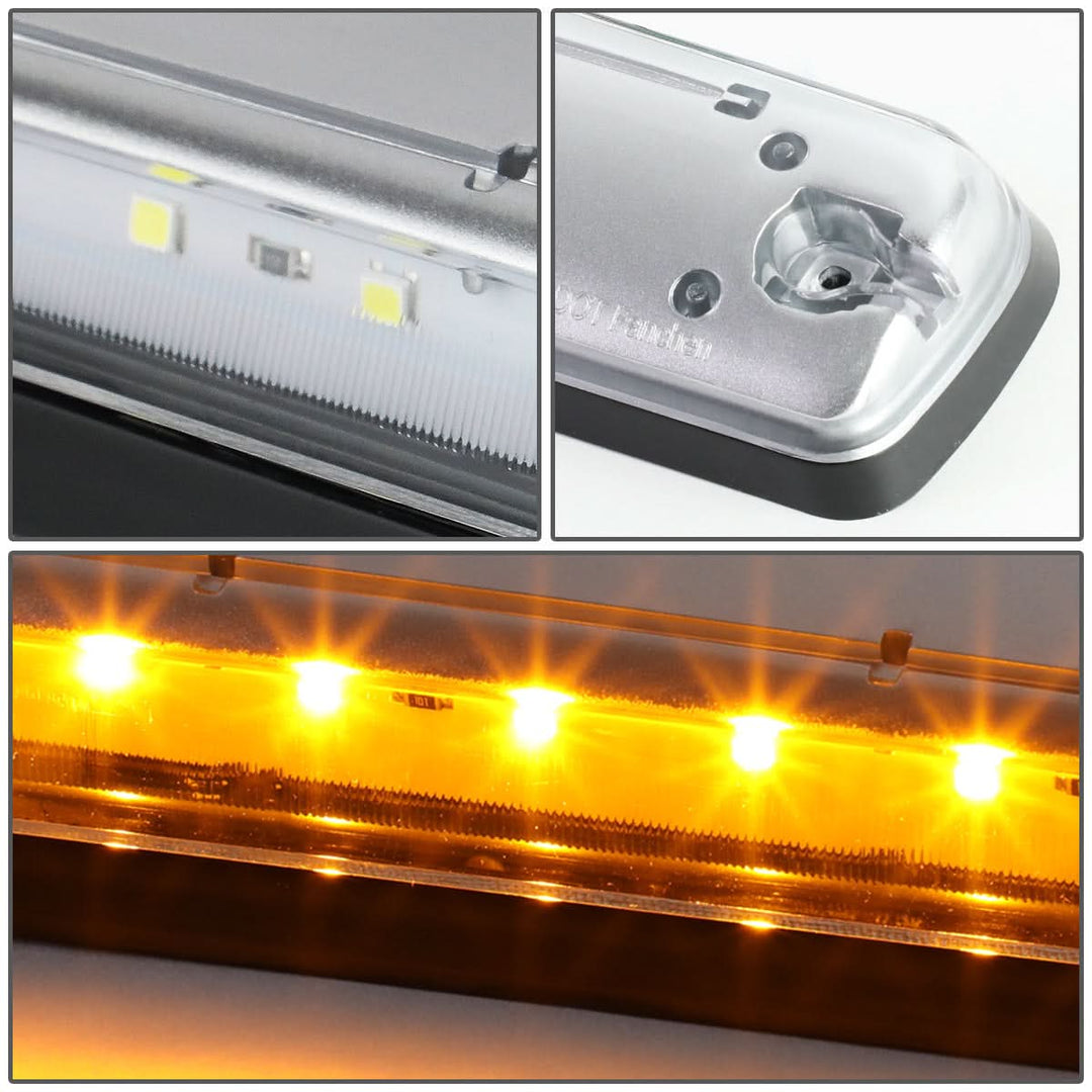 2007-2014 Chevrolet Silverado / GMC Sierra Chrome Amber LED Cab Light