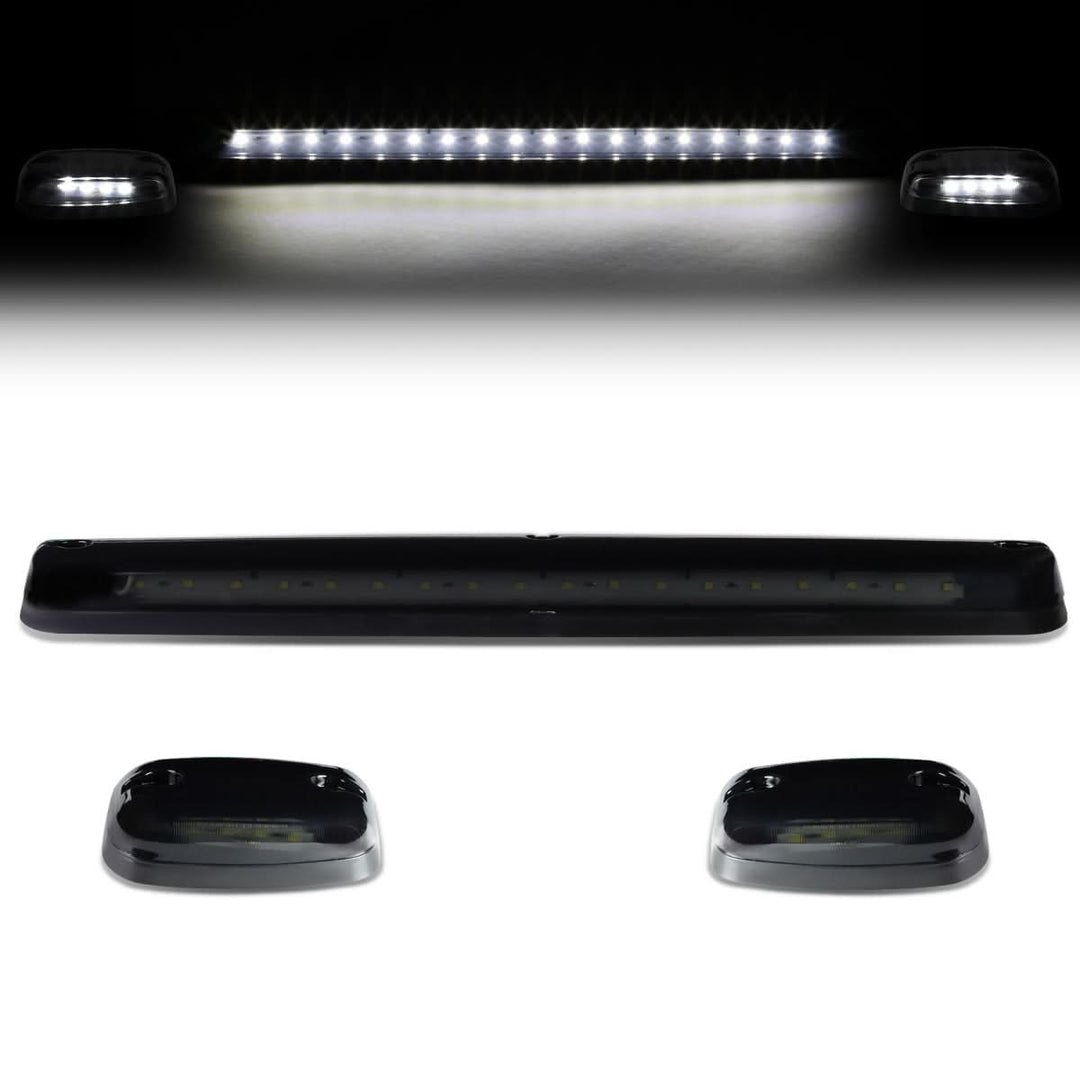 2007-2014 Chevrolet Silverado Cab Light - Smoke Housing White LED
