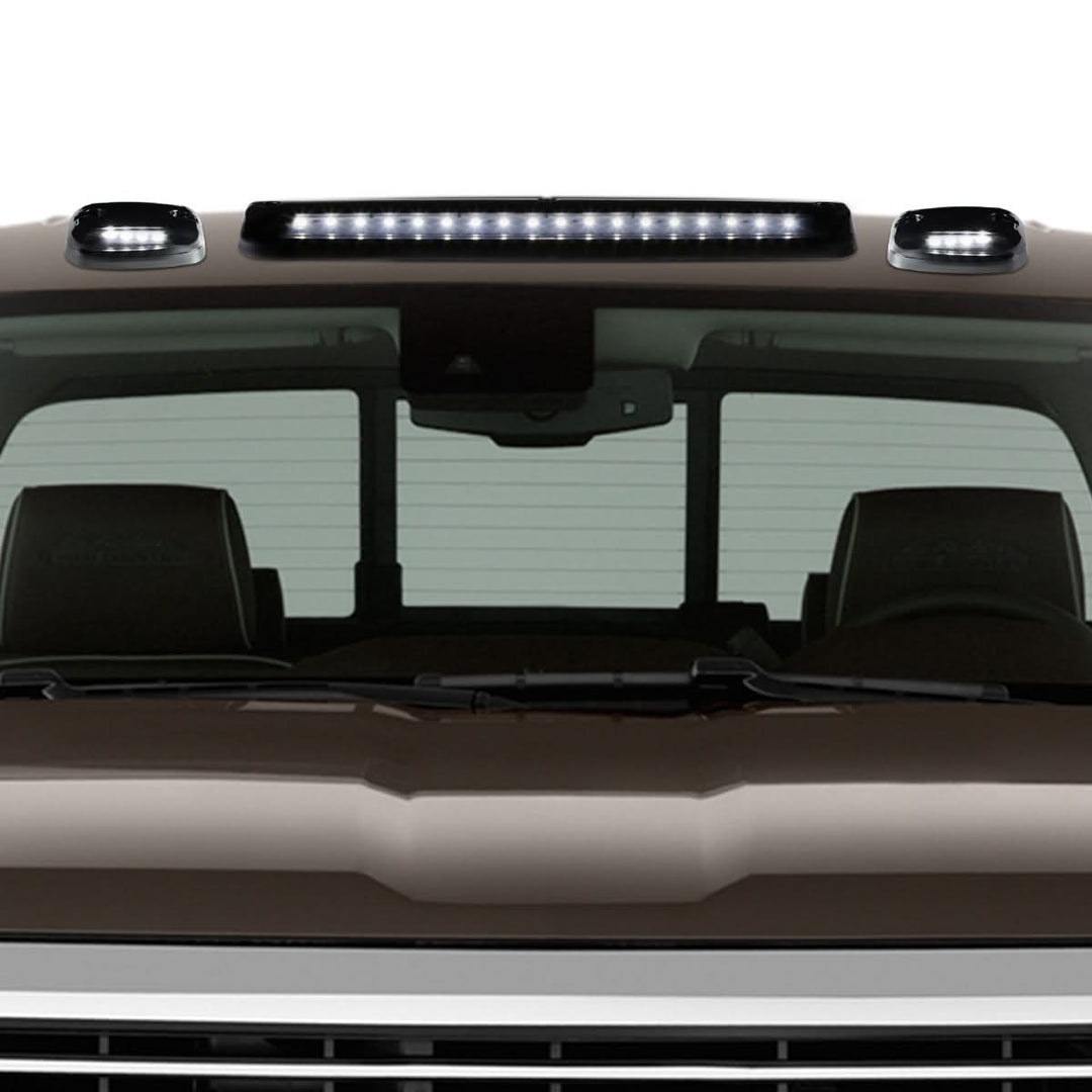 2007-2014 Chevrolet Silverado Cab Light - Smoke Housing White LED