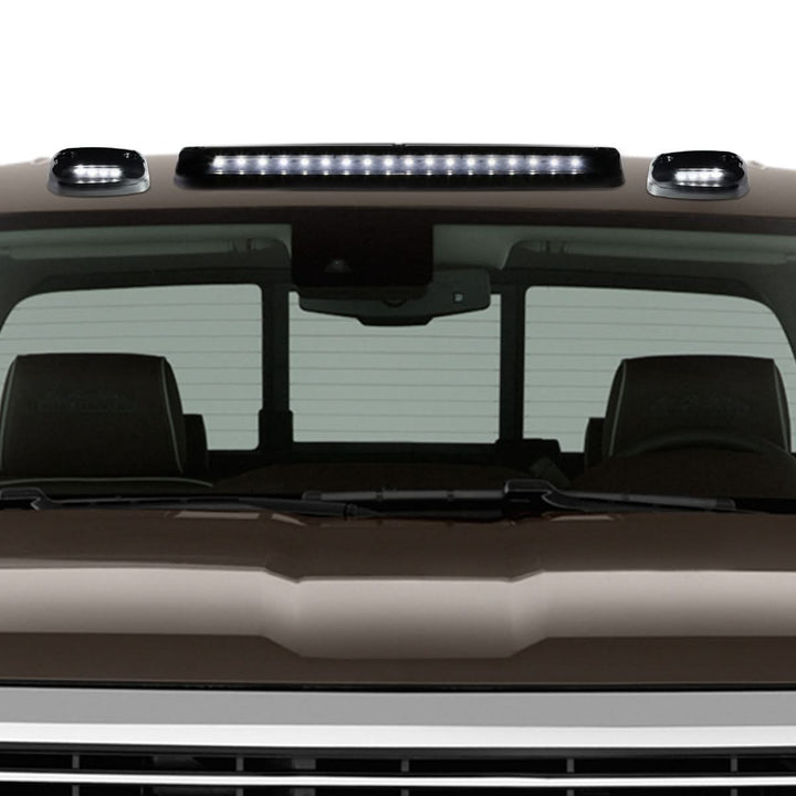 2007-2014 Chevrolet Silverado Cab Light - Smoke Housing White LED