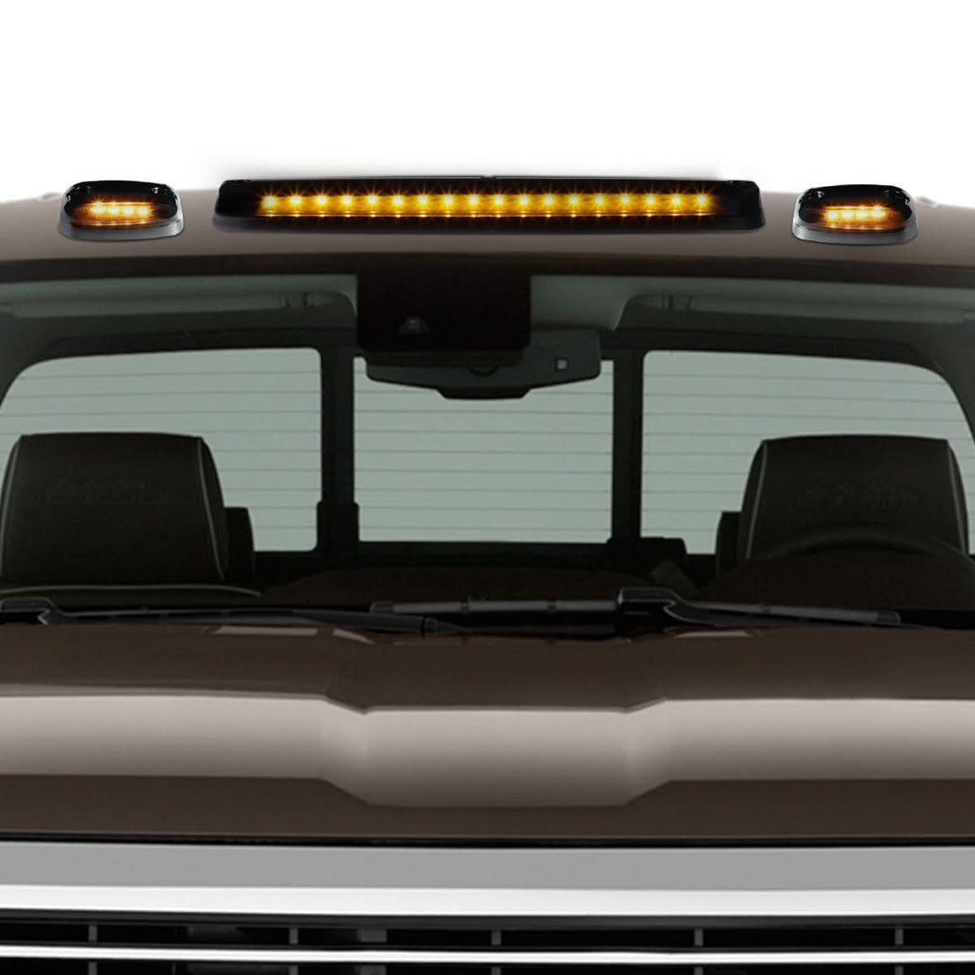 07-14 Chevrolet Silverado / GMC Sierra Smoke Housing Amber LED Cab Light