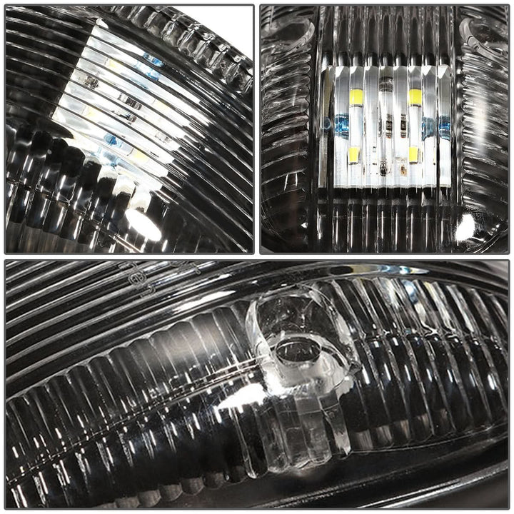 1999-2002 Dodge Ram 2500/3500 Cab Light - Black Housing White LED