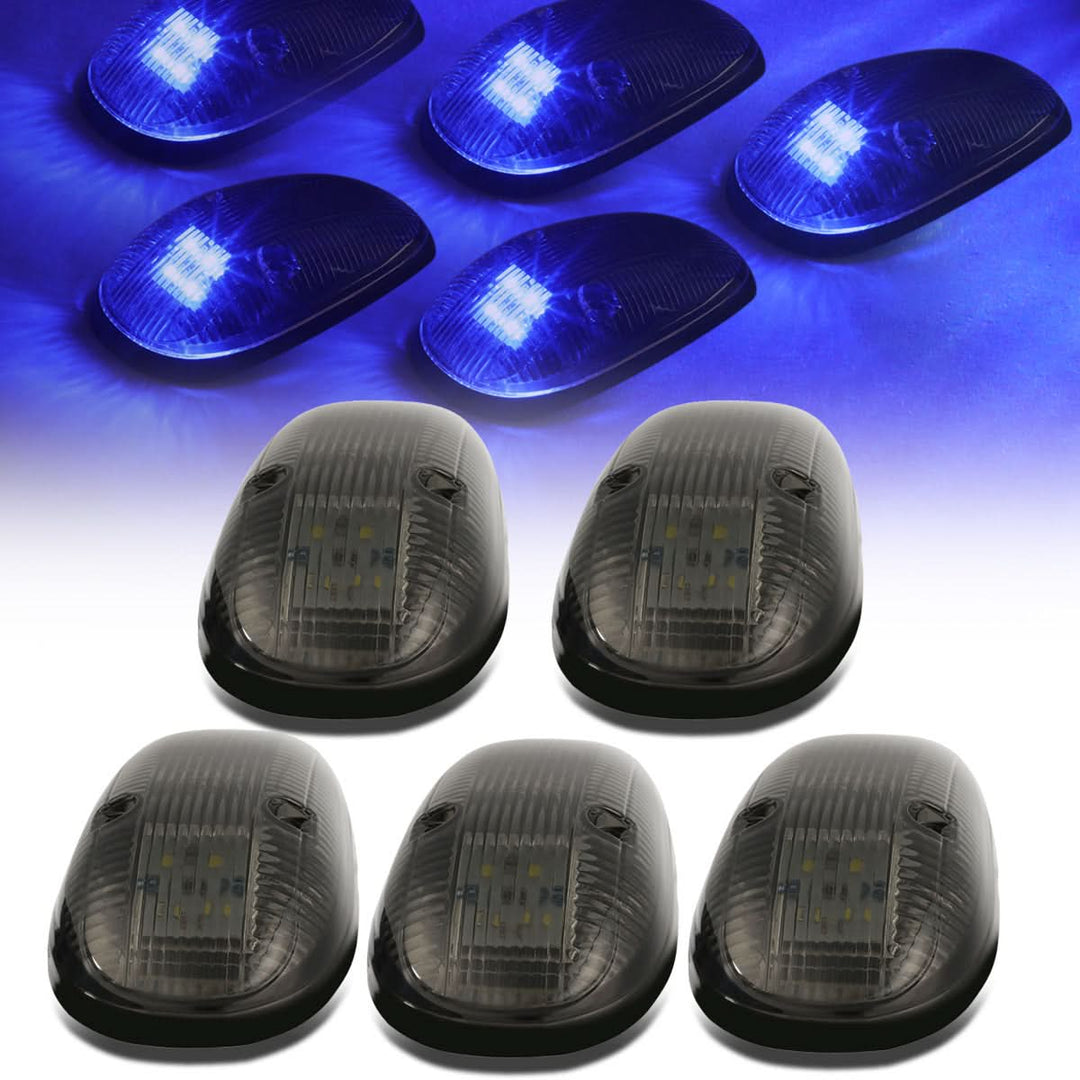 99-02 Dodge Ram 2500/3500 Smoke Housing Blue LED Cab Light