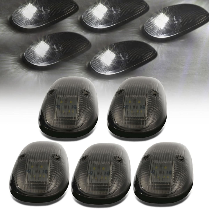 99-02 Dodge Ram 2500/3500 Smoke Housing White LED Cab Light