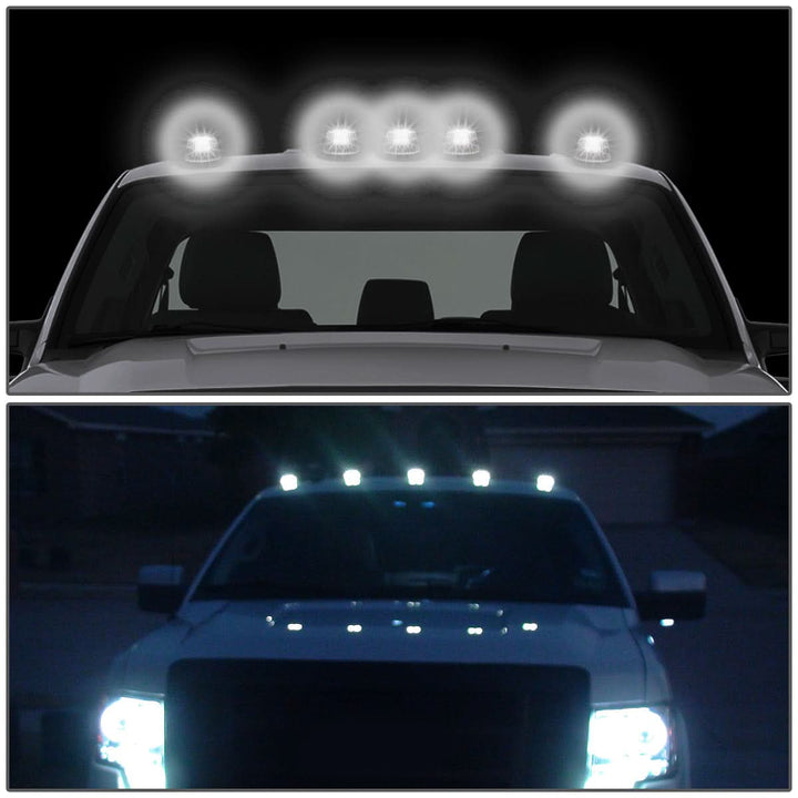 1980-1996 Ford Super Duty Chrome Housing White LED Cab Light