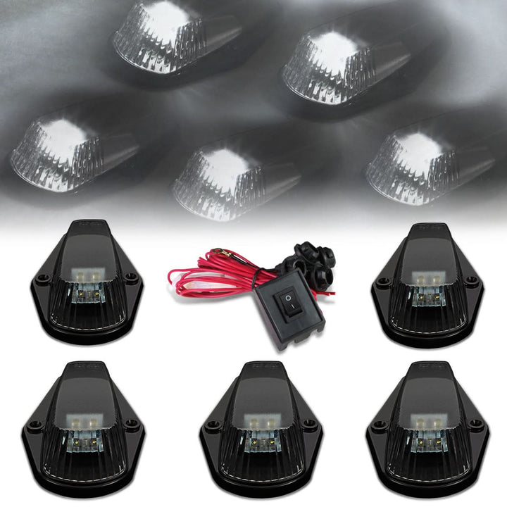80-96 Ford Super Duty Smoke Housing White LED Cab Light