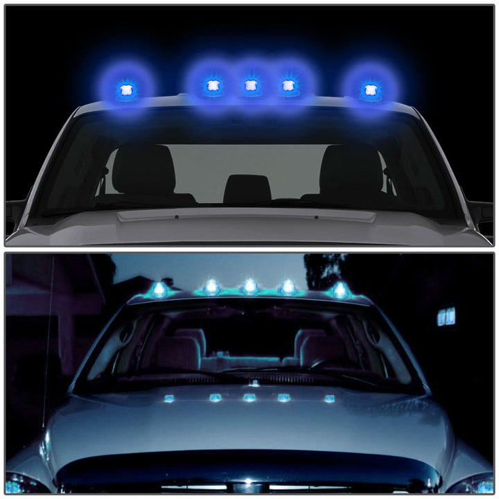 99-15 Ford Super Duty Cab Light - Black Housing Blue LED