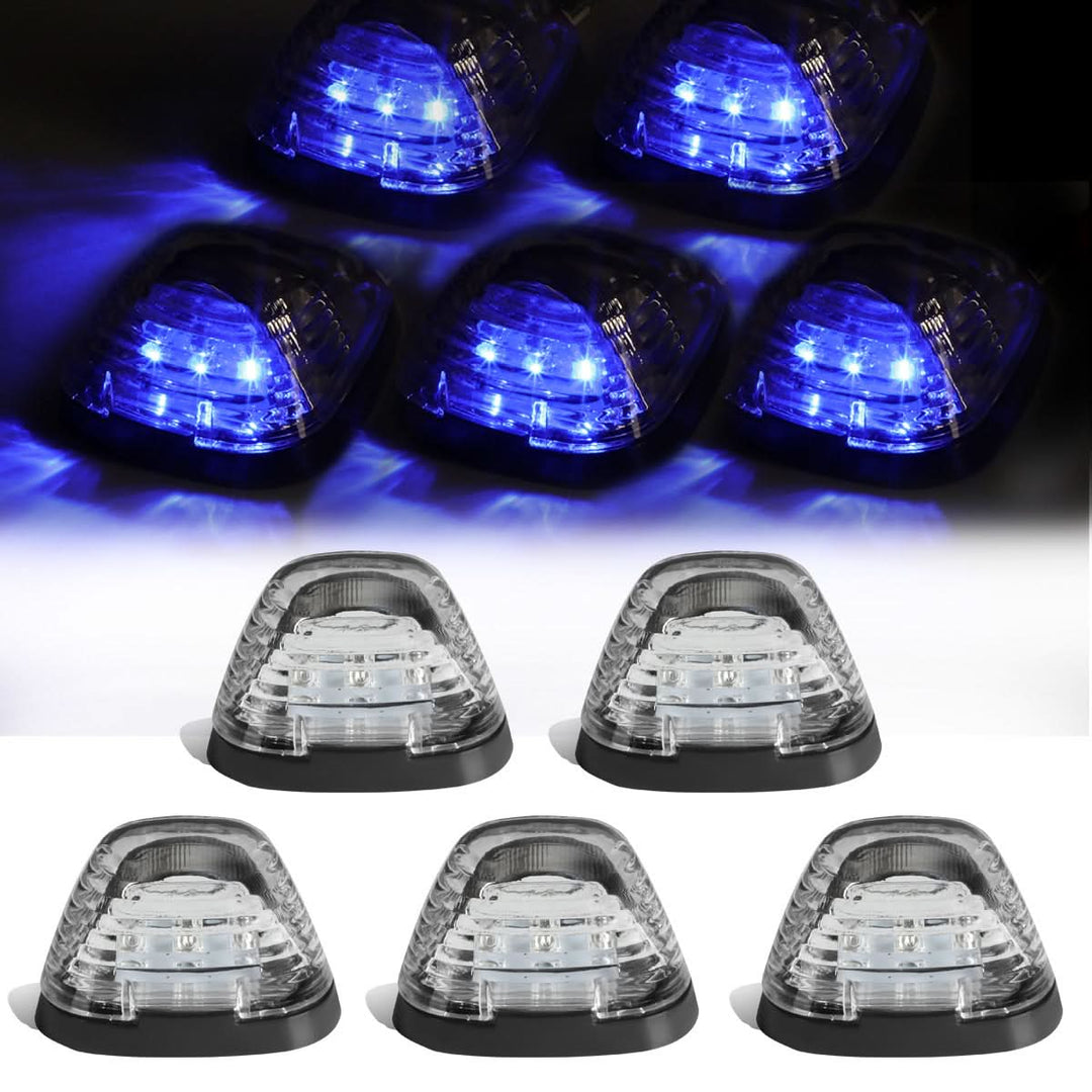 99-15 Ford Super Duty Chrome Housing Blue LED Cab Light