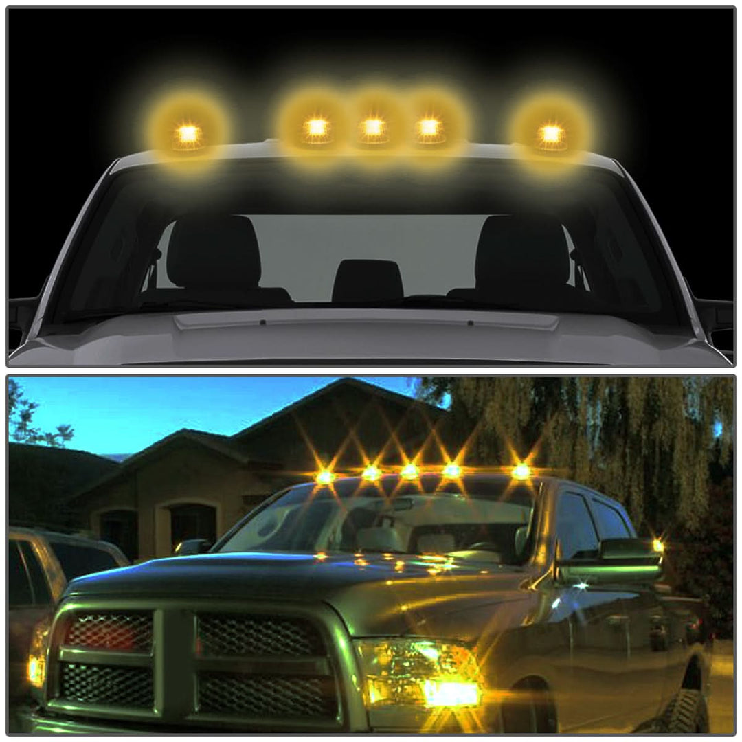 99-15 Ford Super Duty Chrome Housing Amber LED Cab Light
