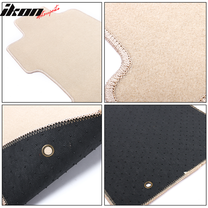 Car Floor Mat for 2006-2011 Honda Civic Beige Carpet 3PC Nylon