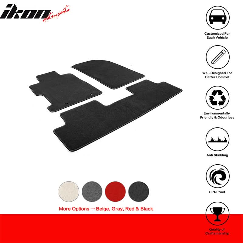 Best Car Mats for Honda Civic 2006-2011 2/4 Door Nylon 3PCS