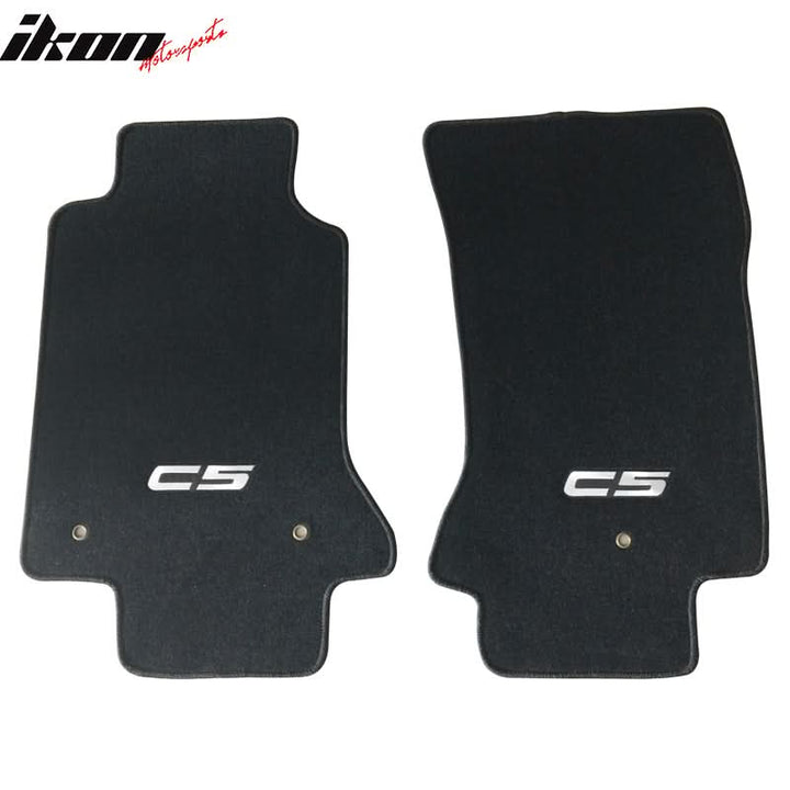 1997-2004 Chevrolet Corvette Car Floor Mats Carpet 2PC Nylon
