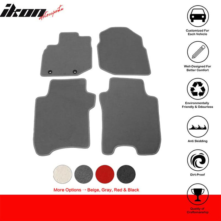 2006-2012 Honda Fit Car Mats Carpet 4PC Nylon