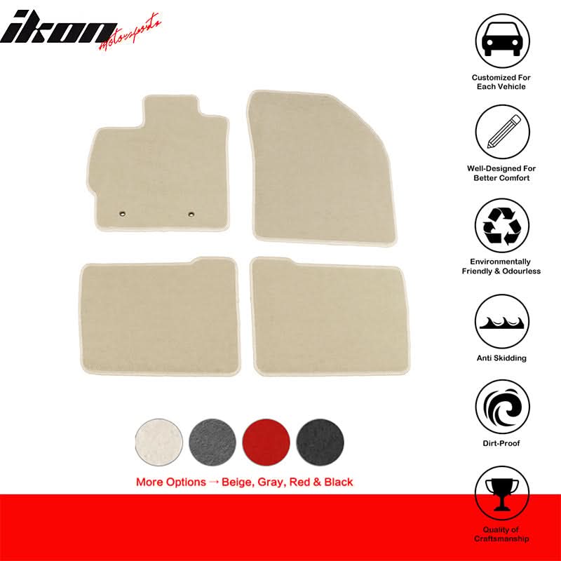 2010-2011 Toyota Prius Car Mats Carpet 4PC Nylon