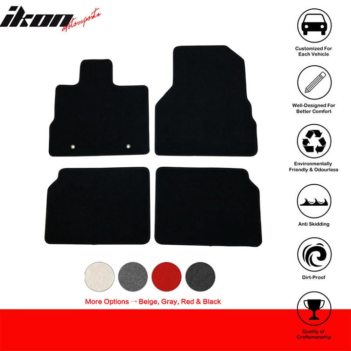 2010-2017 Chevrolet Equinox Car Floor Mats Carpet 4PC Nylon