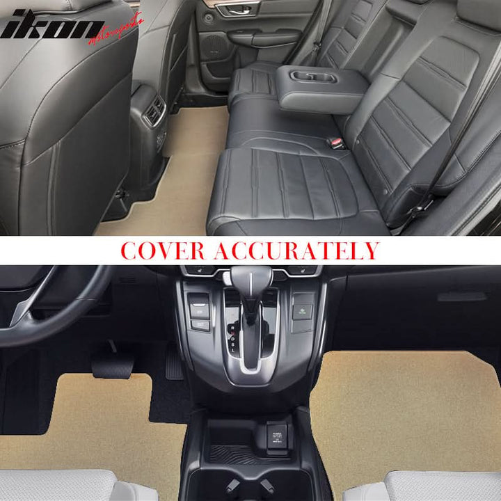 2017-2022 Honda CR-V Car Floor Mats Carpet 3PC Nylon