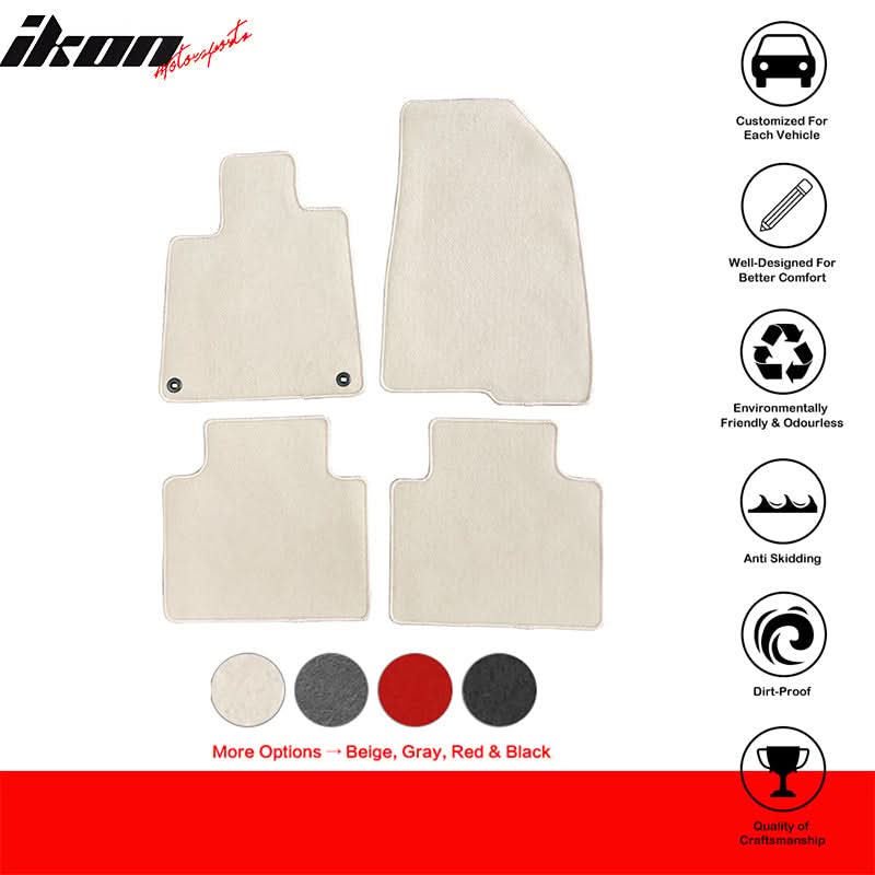 2018-2022 Honda Accord Car Floor Mats Carpet 4PC Nylon