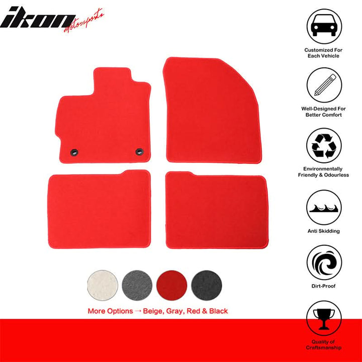 2012-2015 Toyota Prius Nylon Floor Mats Liner Front Rear Carpets