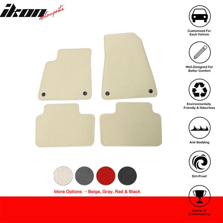 2021-2023 Polestar 2 Nylon Car Floor Mats Front Rear Carpets 4PC