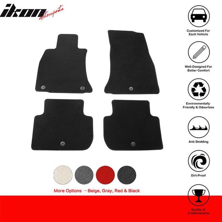 2018-2023 Kia Stinger 4PC Front Rear Car Floor Mats Carpet Nylon