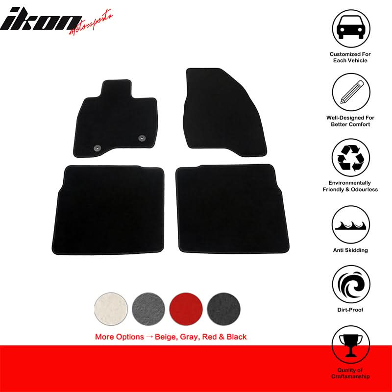 2015-2019 Ford Explorer 4PCS Front Rear Floor Mats Carpet Nylon