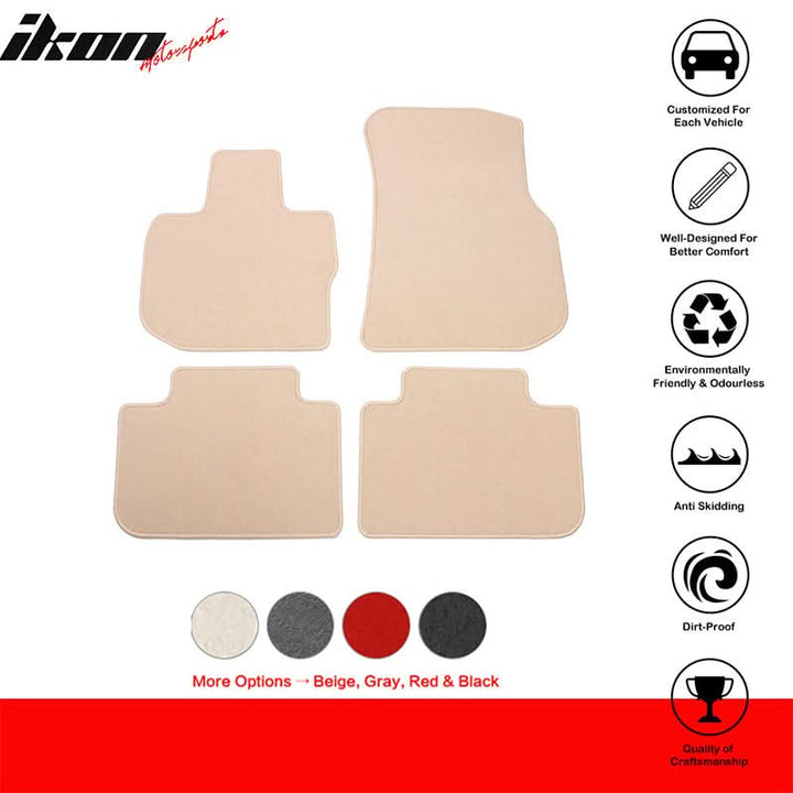 2018-2024 BMW G01 X3 G02 X4 Floor Mats Nylon Front Rear Row Carpet 4PC