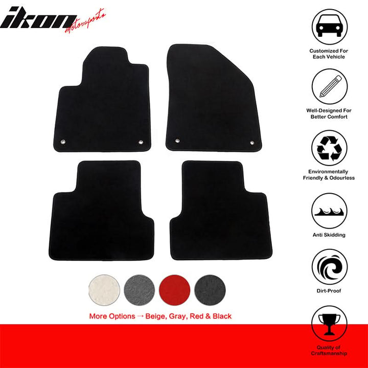 2014-2023 Jeep Cherokee 4DR OE Front Rear Floor Mat Carpet Nylon