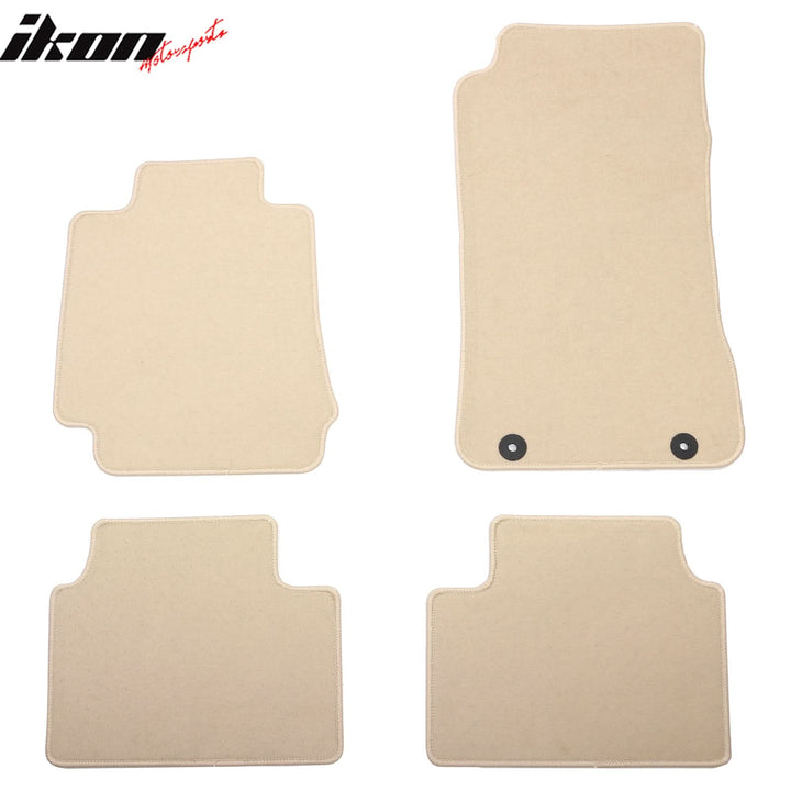 2017-2024 Alfa Romeo Giulia OE Beige Front Rear Floor Mat Carpet Nylon